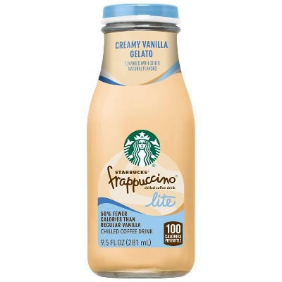 9.5 oz Starbucks Frappuccino Lite Creamy Vanilla Gelato