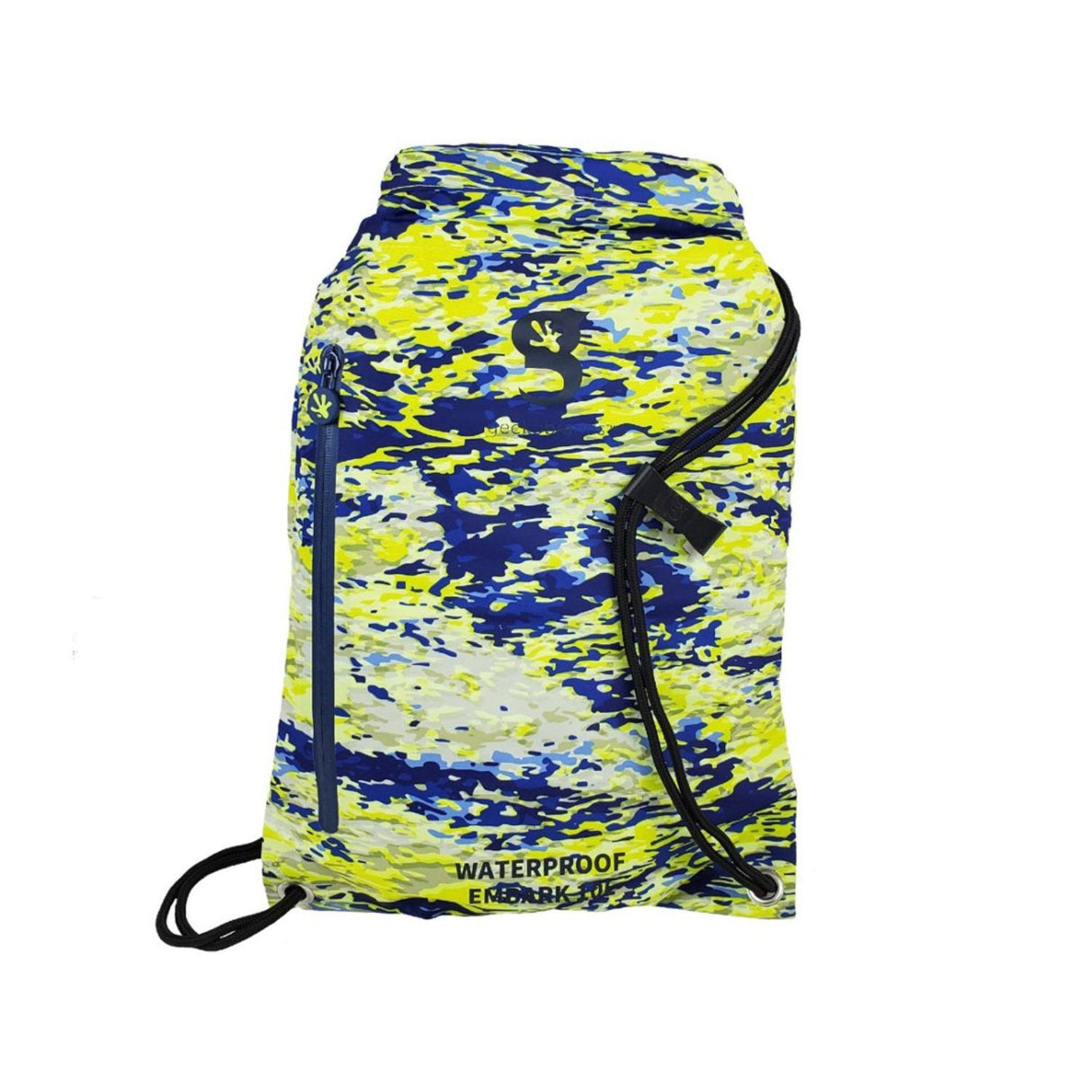 Geckobrands Embark Mahi Geckoflage Waterproof Drawstring Backpack