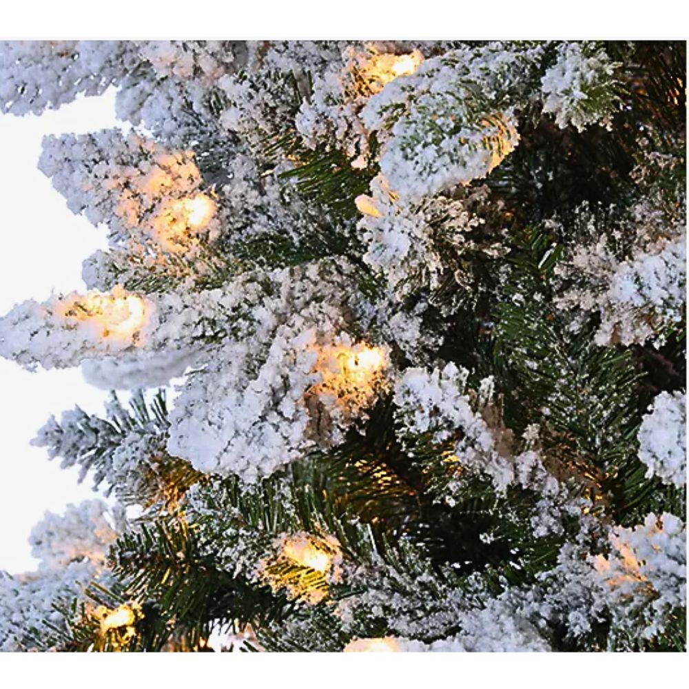 Gerson Lightly Flocked Canyon Fir Artificial Tree 6.5ft 350 UL Clear Lights