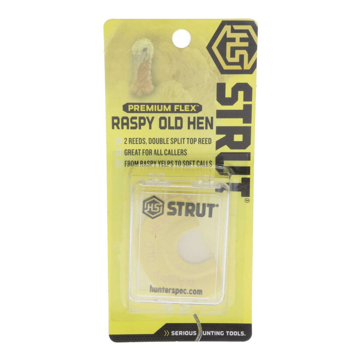 Hunters Specialties Premium Flex Raspy Old Hen Turkey Call, HS-STR-05903