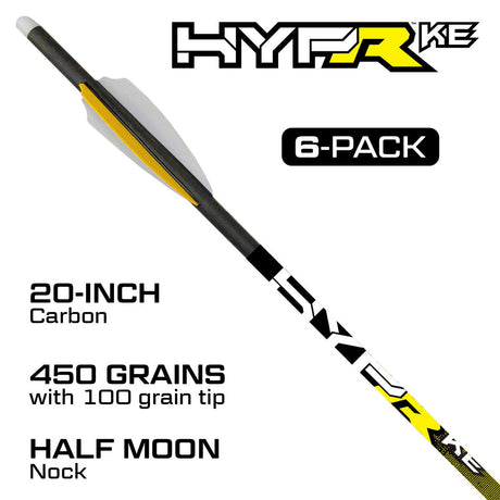 Killer Instinct 20" Hyper KE Crossbow Bolts - 6pk