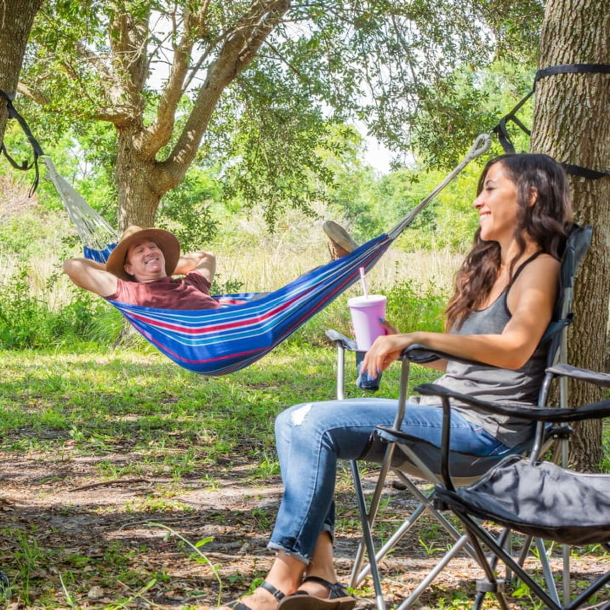 Hammock in a Bag- America's Cup Stripe