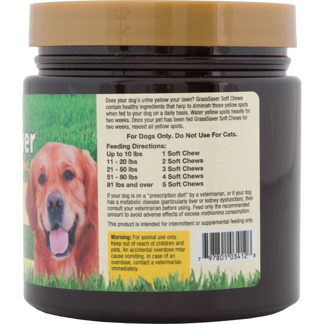 NaturVet GrassSaver Soft Chew - Jar