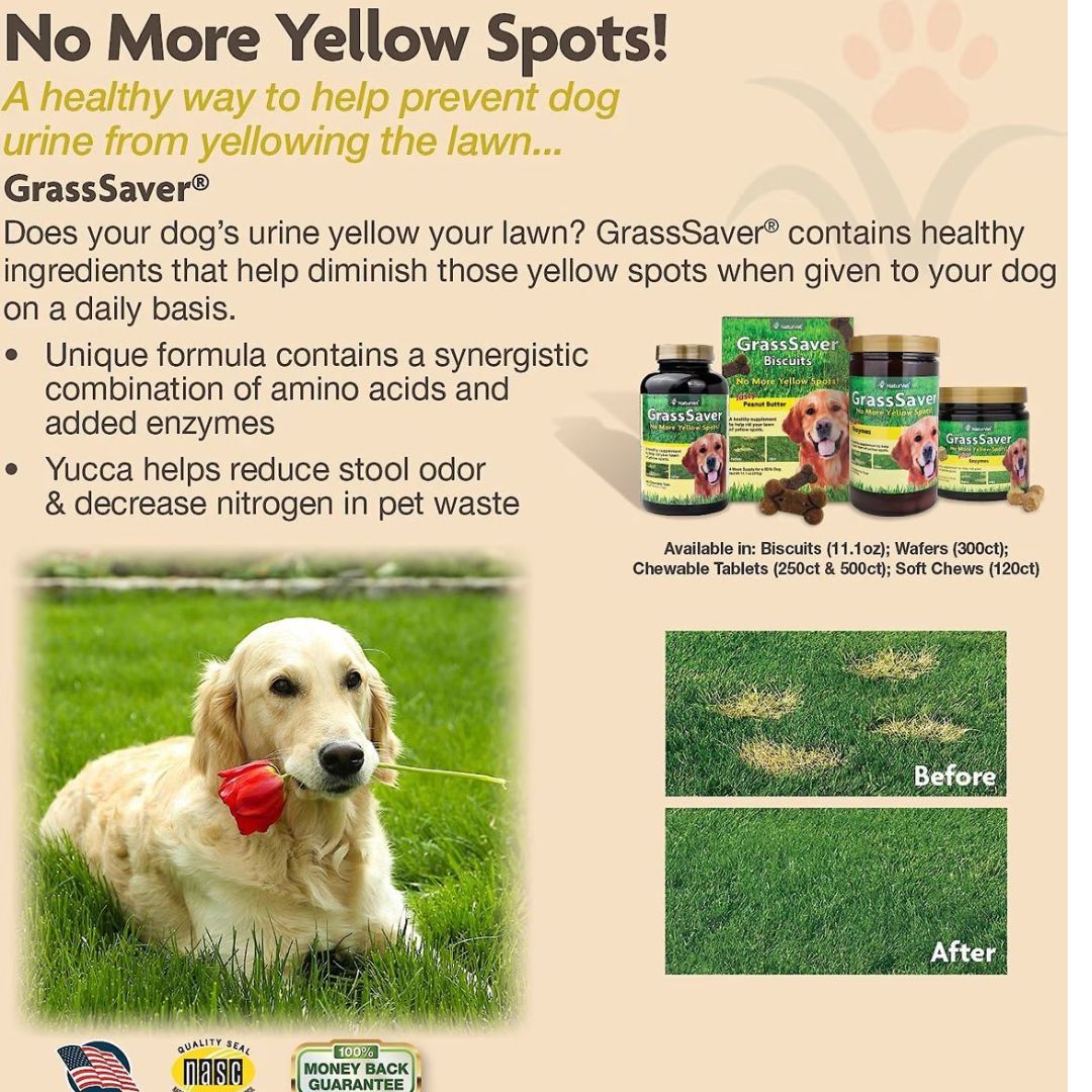 NaturVet GrassSaver Soft Chew - Jar
