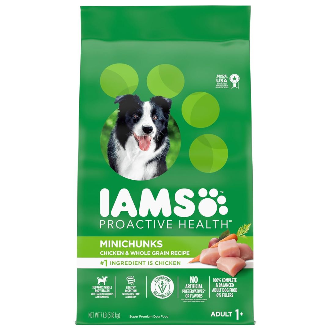 IAMS Proactive Health Minichunks Adult Dry Dog Food 7lb Bag