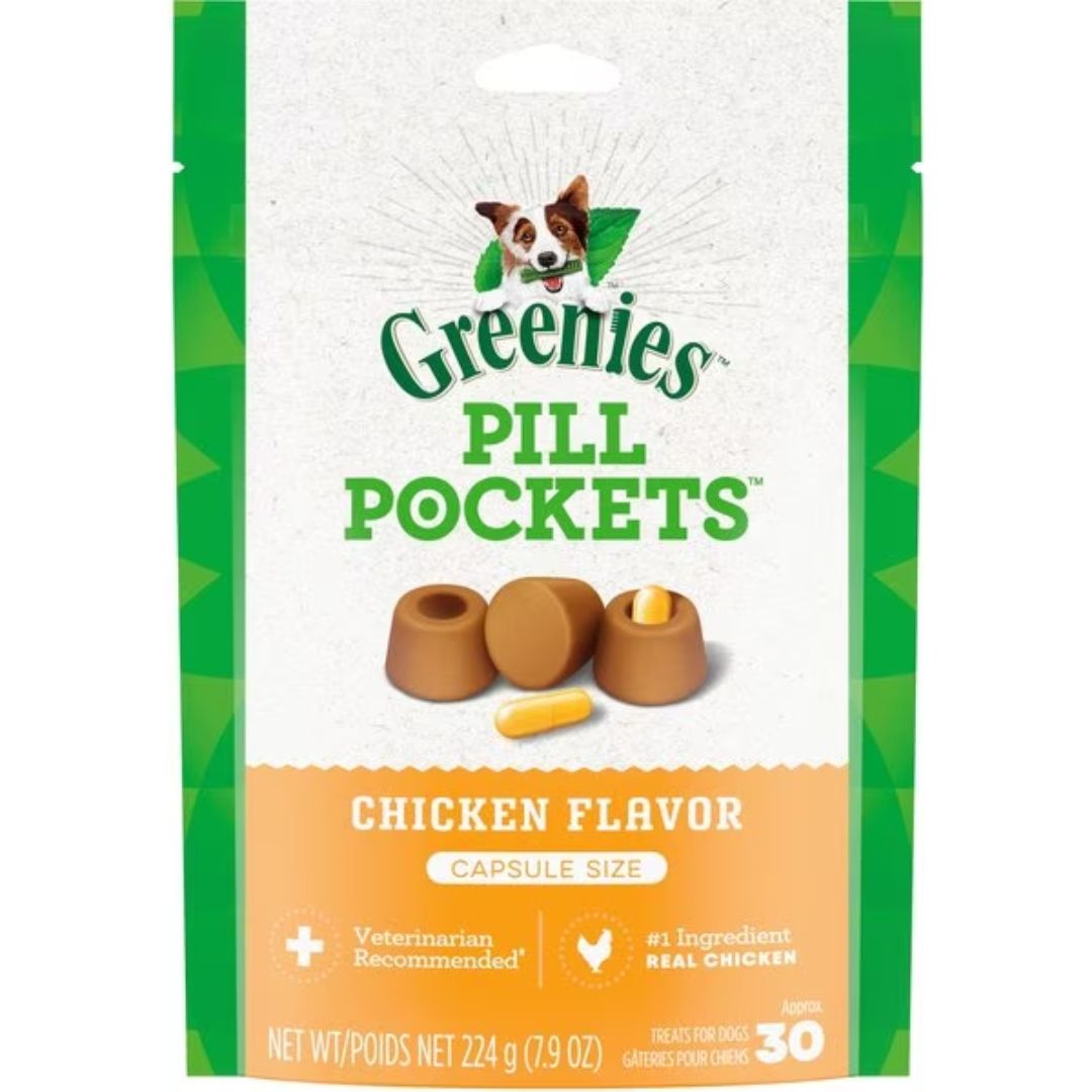 Greenies Canine Pill Pockets for Capsules Chicken 7.9oz