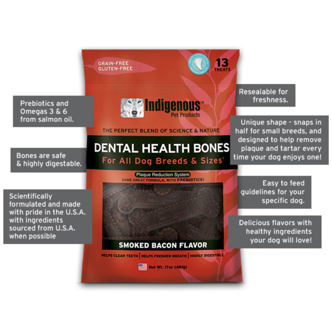 Indigenous Dental Health Bones Lg Carrot & Pumpkin Flavor 17oz
