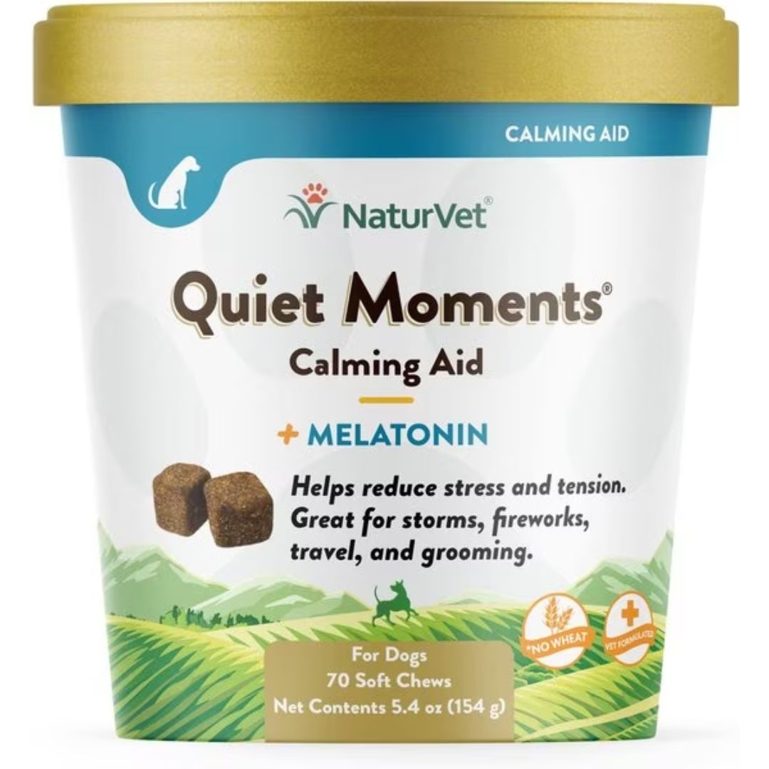 NaturVet Quiet Moments Plus Melatonin Soft Chew - Cup