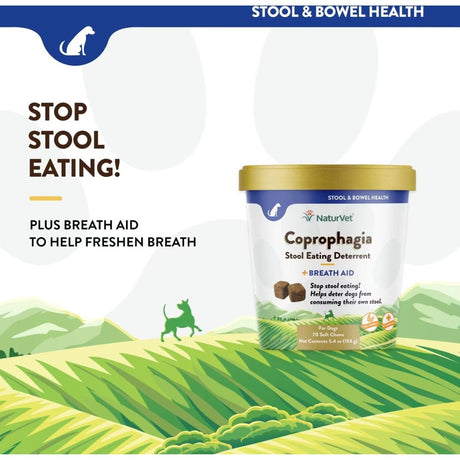 NaturVet Coprophagia Stool Eating Deterrent Soft Chew - Cup