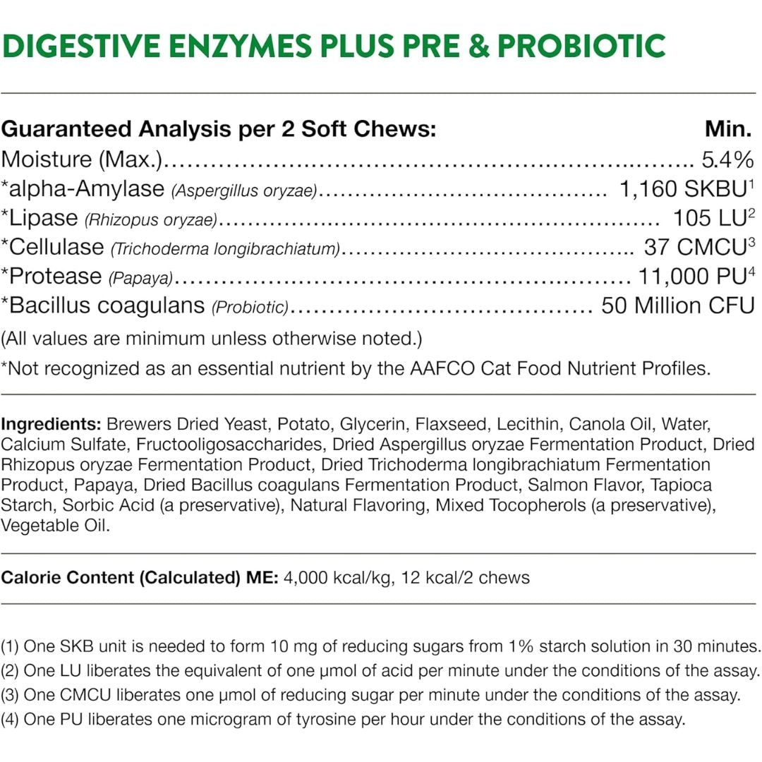 NaturVet Digestive Enzymes Soft Chew - Cup