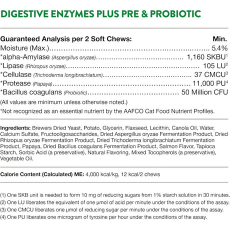 NaturVet Digestive Enzymes Soft Chew - Cup