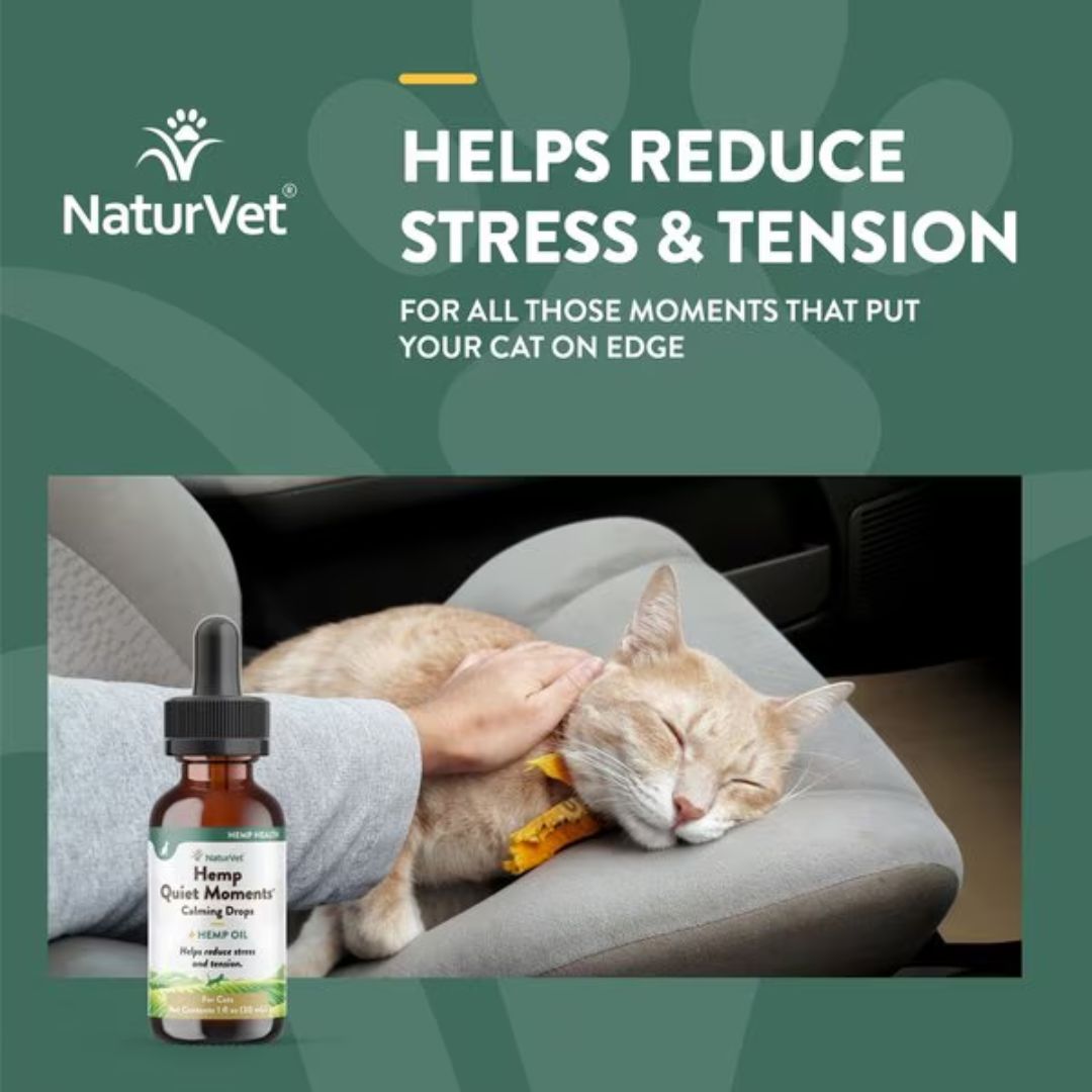NaturVet Hemp Quiet Moments Calming Drops