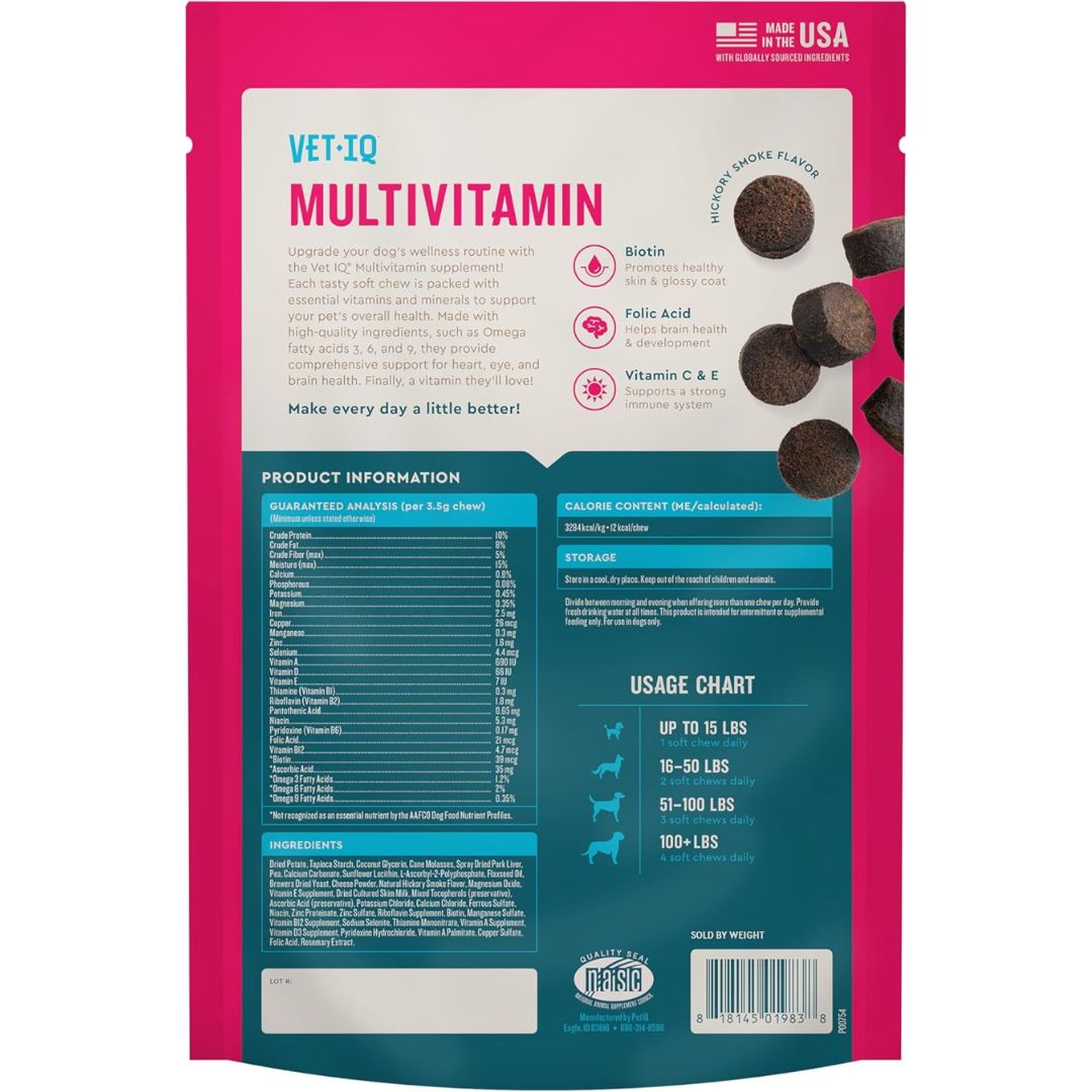 VetIQ Multivitamin Dog Chews 60ct