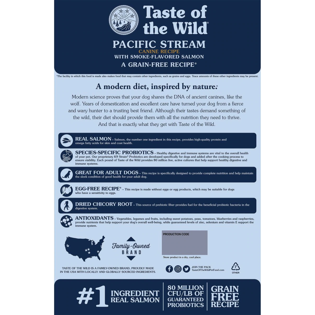 Taste of the Wild Pacific Stream Canine Smoked Salmon 5#