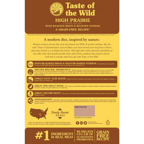 Taste of the Wild High Prairie Canine Venison & Bison 5#