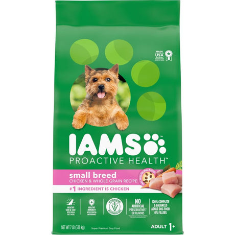 Iams Small & Toy Breed Adult Dry Dog Food for Small Dogs with Real Chicken