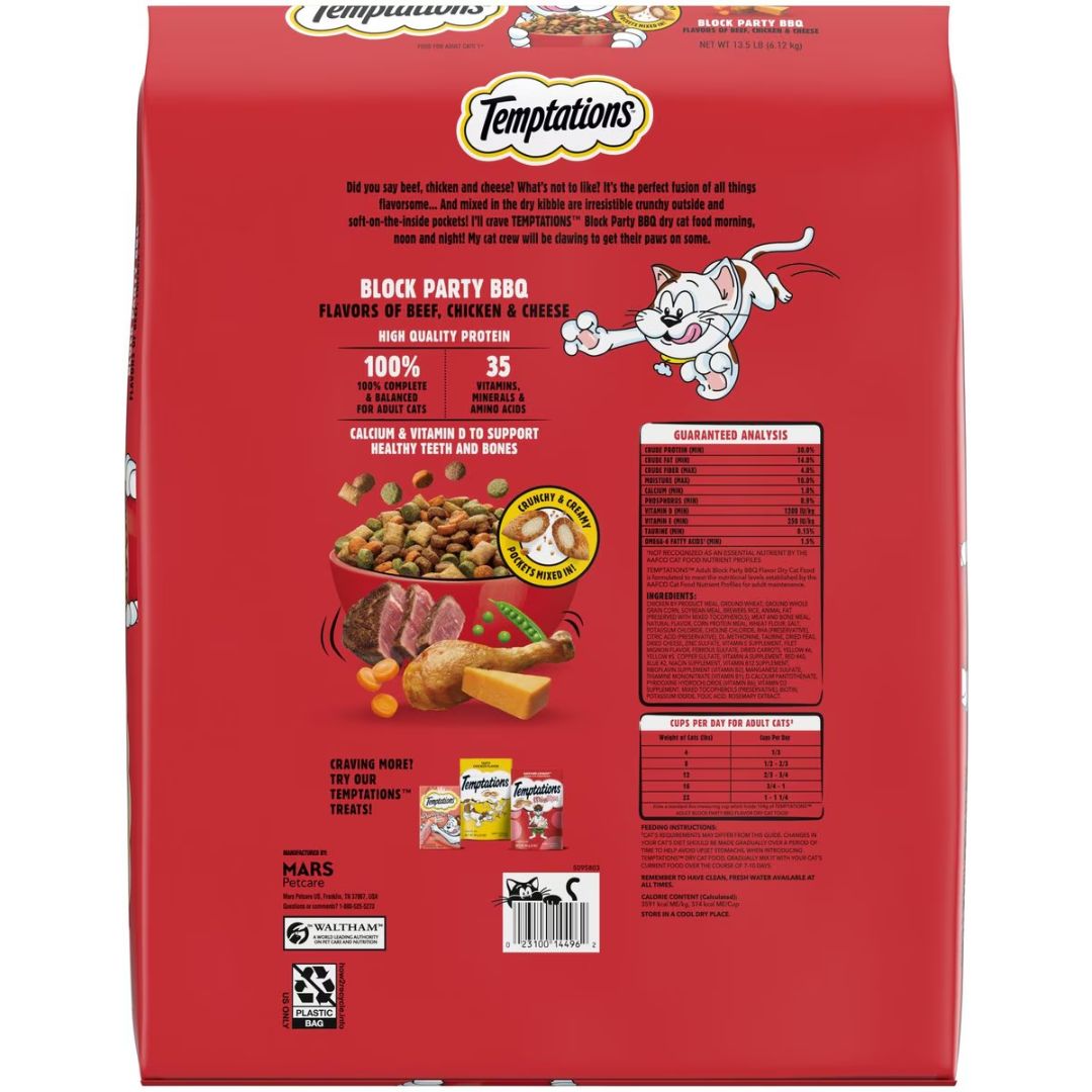 Temptations Block Party BBQ Dry Cat Food