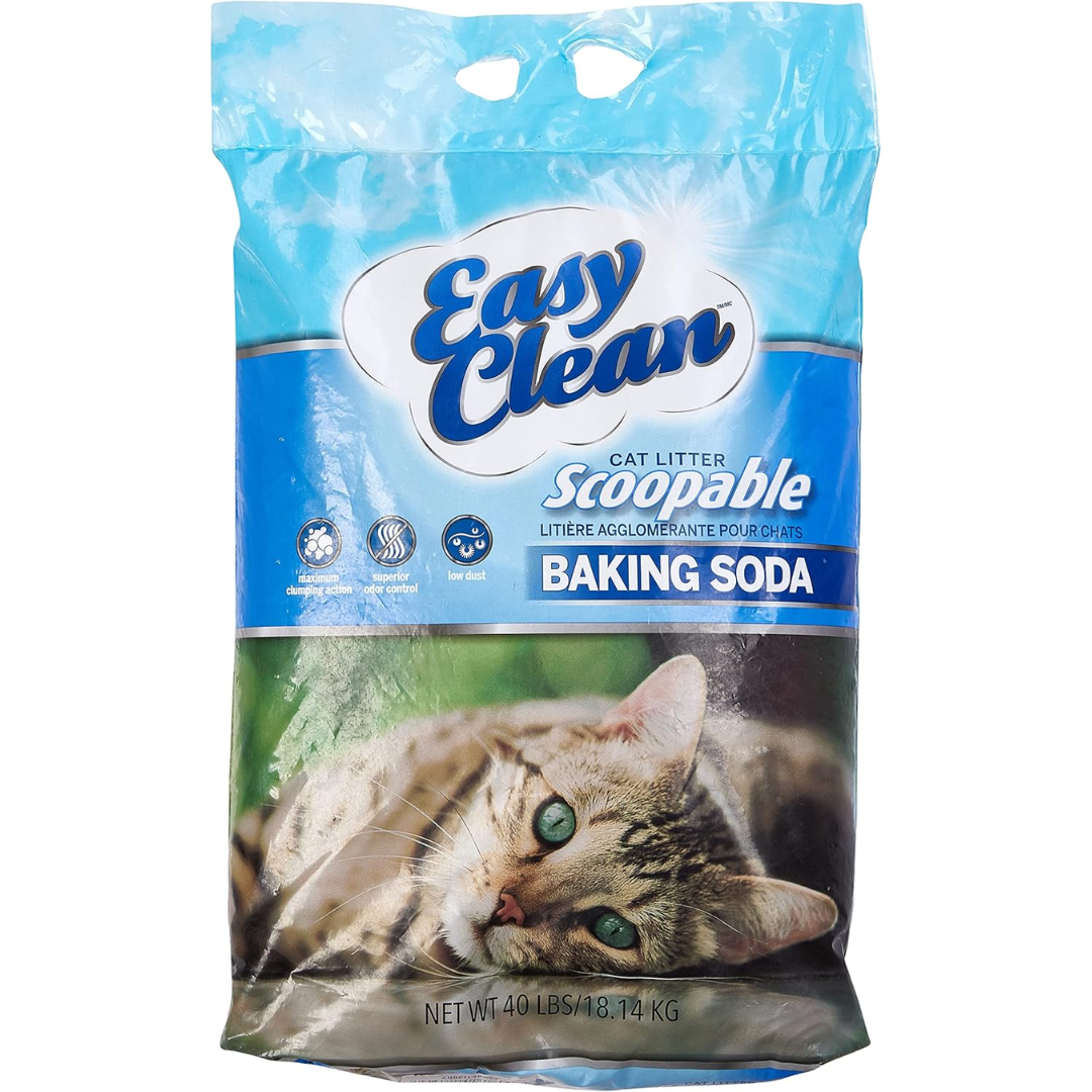 Pestell Easy Clean Clumping Cat Litter w/ Baking Soda Bag w/ Handle 20#