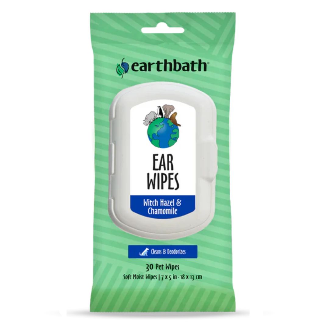 Earthbath Ear Wipes Witch Hazel & Chamomile 30ct