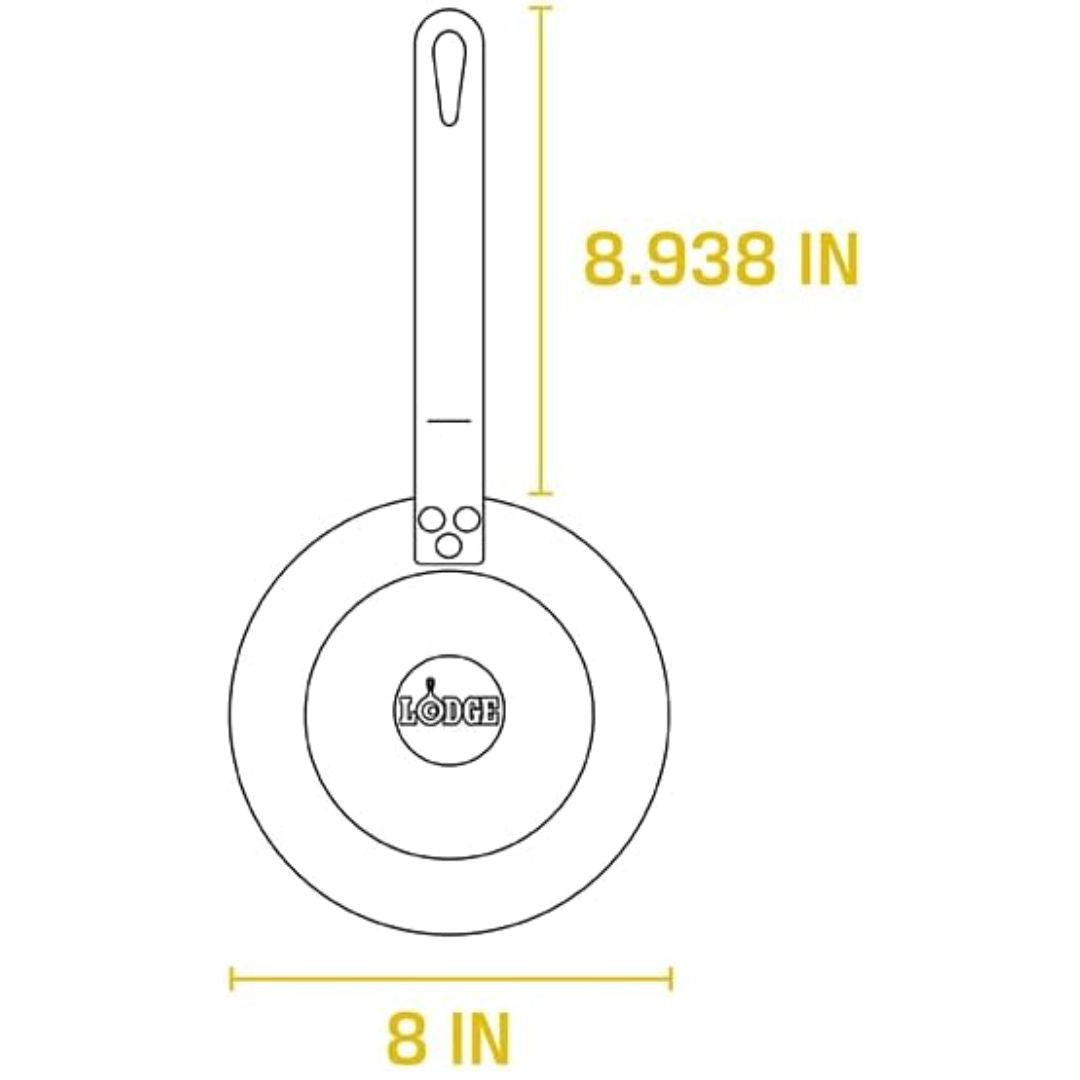 Lodge 8" Seasoned Steel Skillet