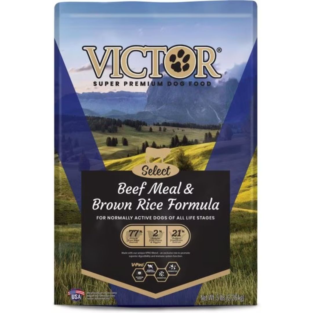 Victor Select Beef Meal & Brown Rice 5#