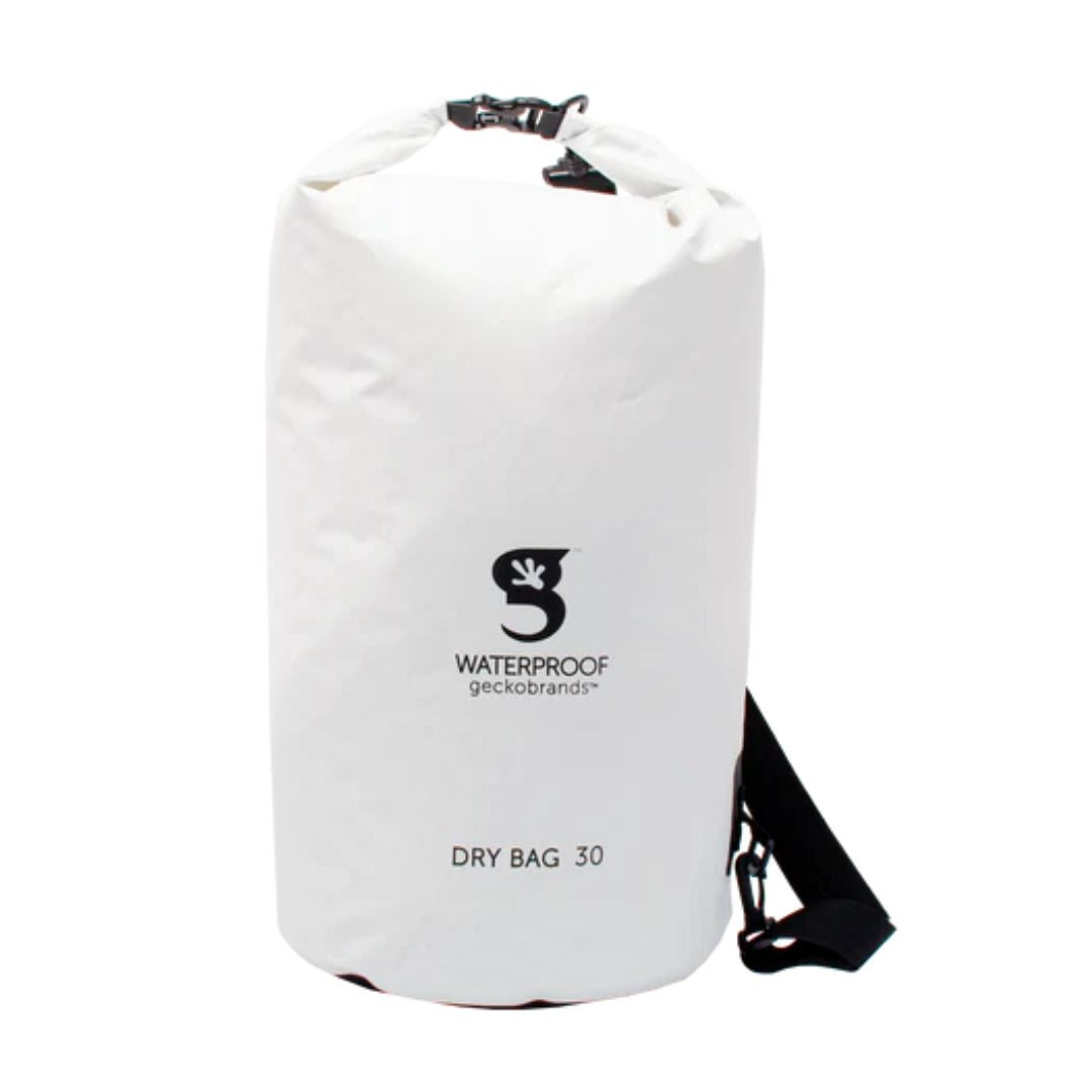 Gecko White Tarpaulin Dry Bag 30L or 7.9 Gal