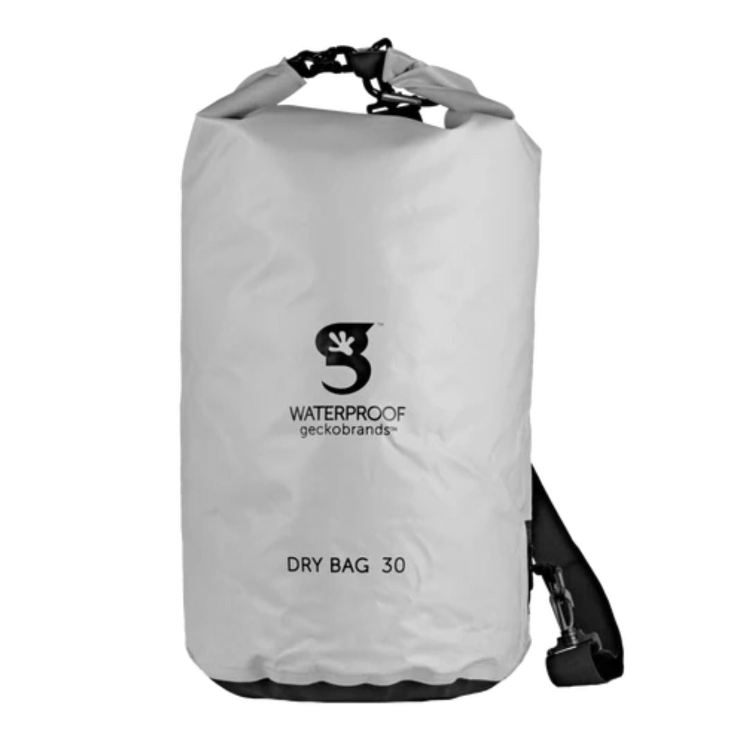 Gecko Grey Tarpaulin Dry Bag 30L or 7.9 Gal