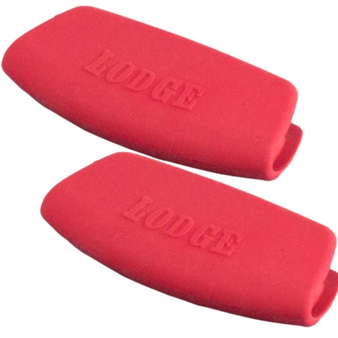 Lodge Bakeware Silicone Grips, Set of 2, Red