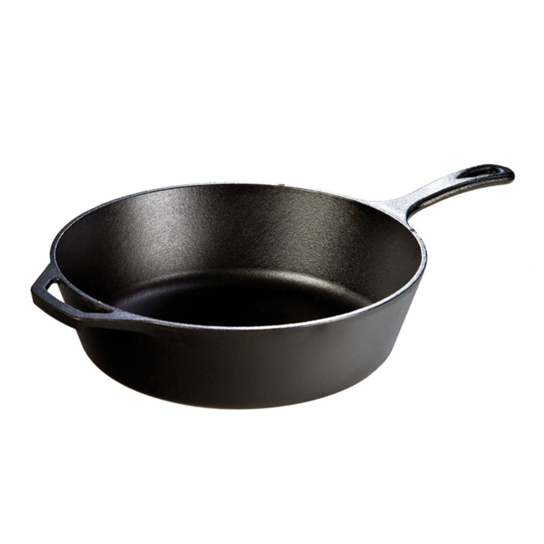 Lodge 12 Inch / 5 Quart Cast Iron Deep Skillet