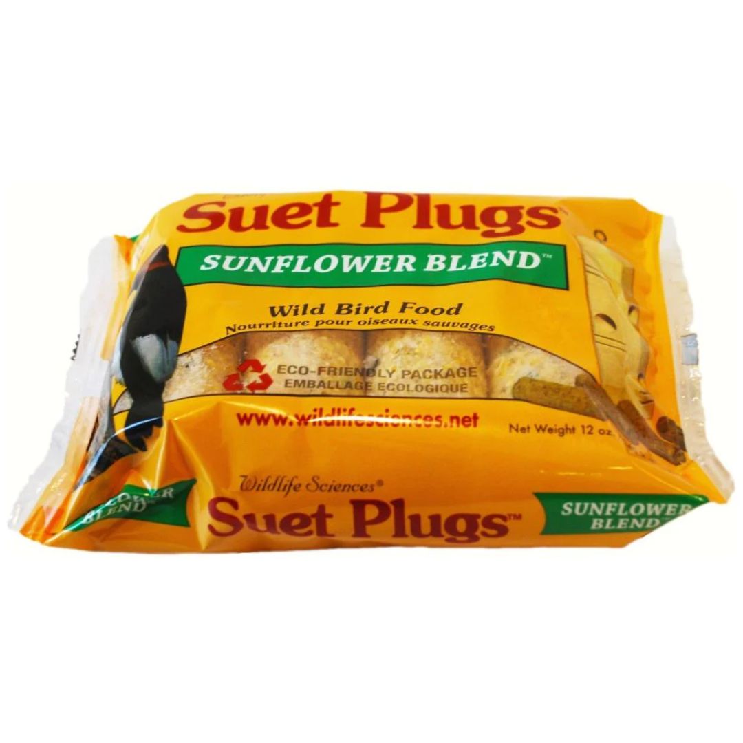 Wildlife Sciences Sunflower Suet Plug 4Pk