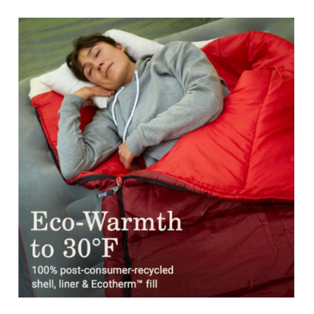Coleman Flatlands 30F Sleeping Bag Mahogany C001