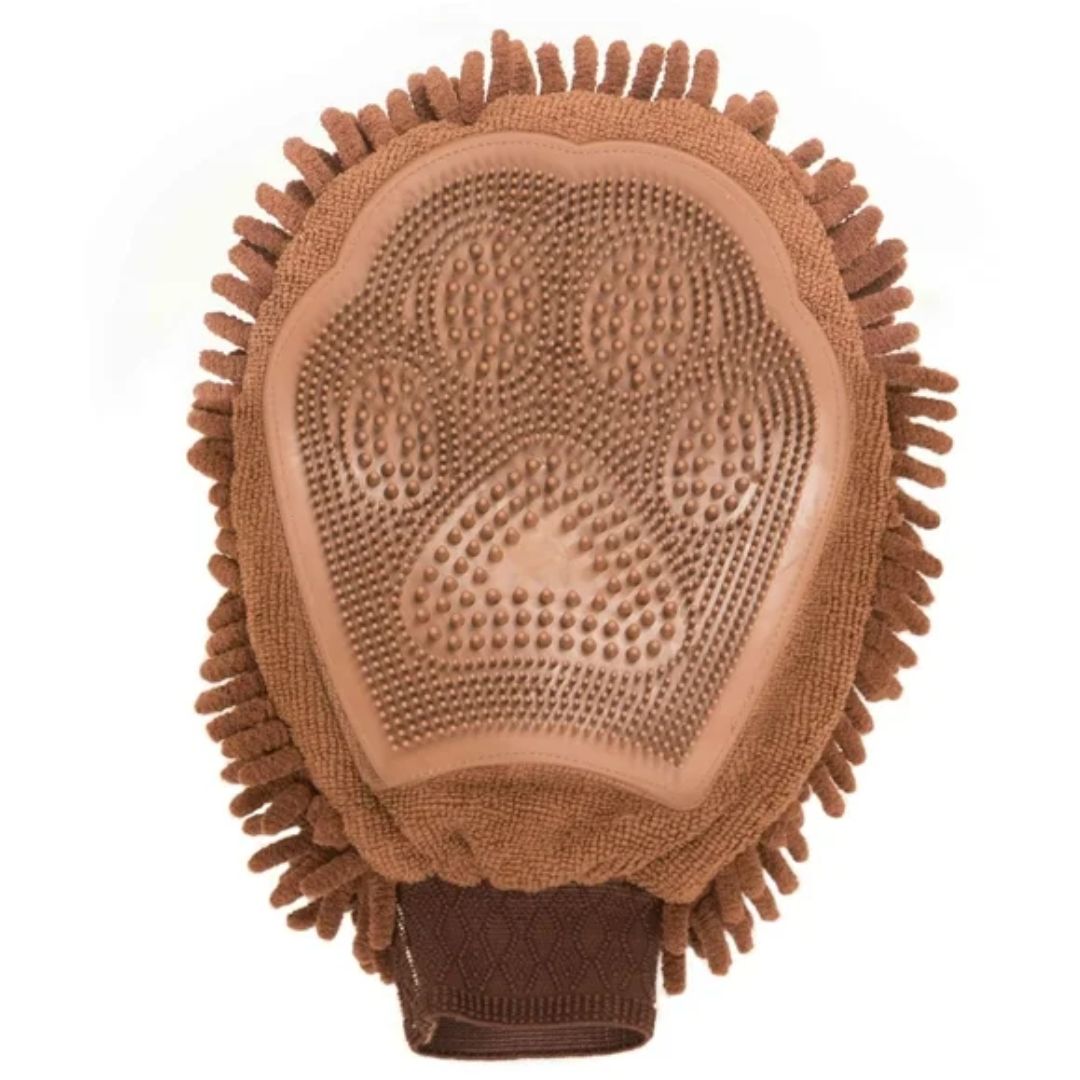 Dog Gone Smart Dirty Dog Grooming Mitt Brown
