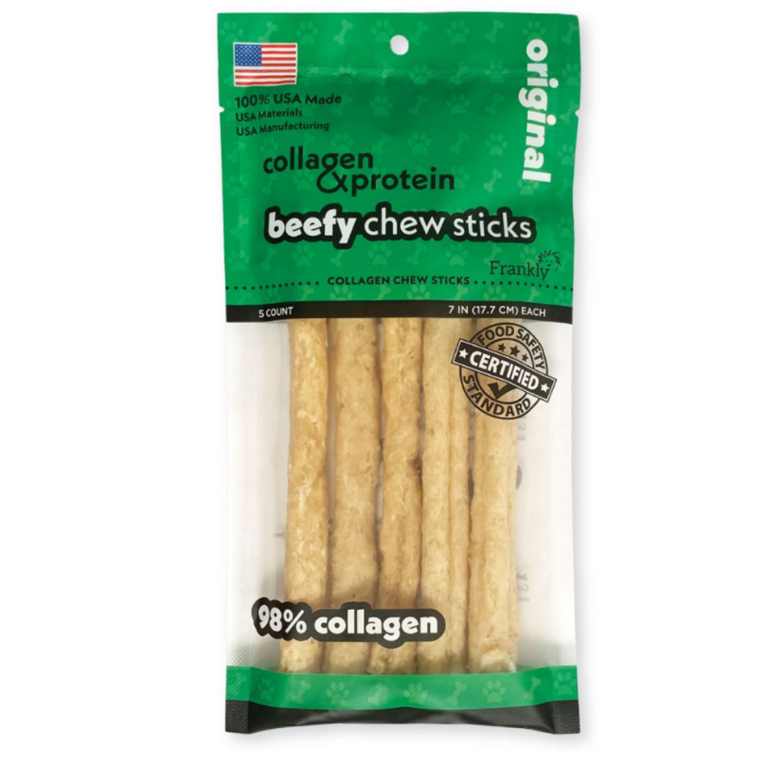 Frankly Collagen Beefy Sticks 7" 5ct Original