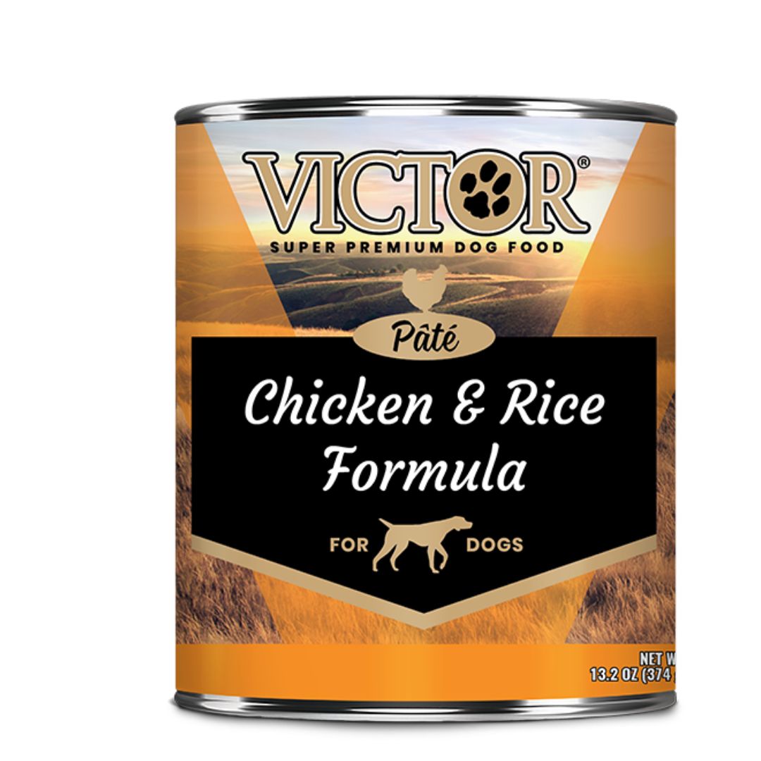 Victor Pâté Wet Dog Food or Topper - Can 13.2oz