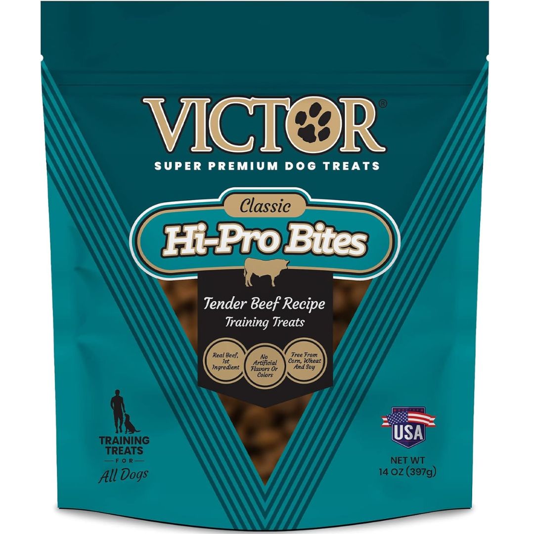 Victor Classic Hi-Pro Bites Tender Beef Recipe Training Treats 14oz