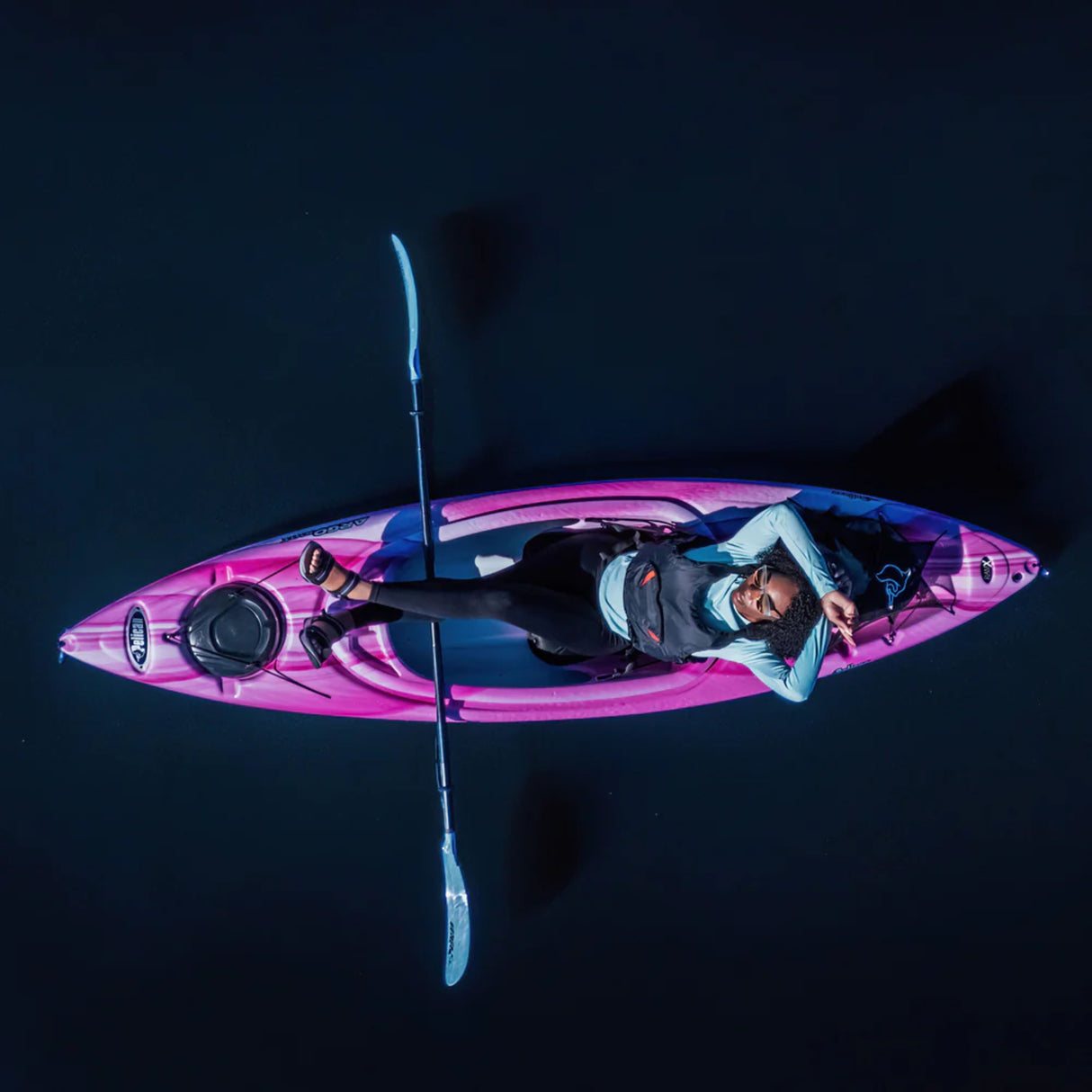 Kayak # 44 Pelican Argo 100X Fade Magenta White/White/White