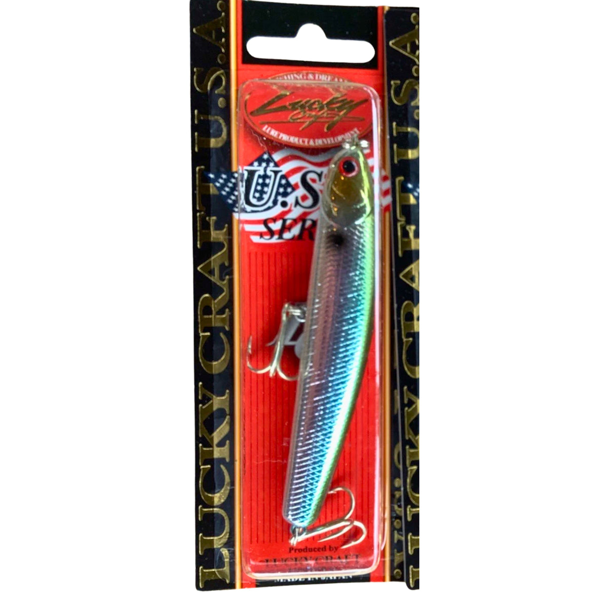 Lucky Craft U.S.A. Wander 95 Sinking 3-3/4" Chrome Green Herring