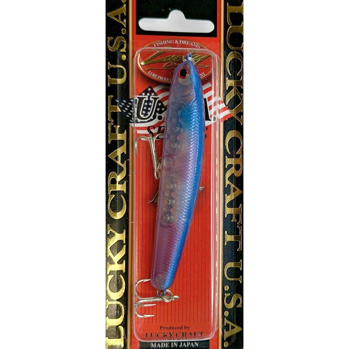 Lucky Craft U.S.A. Wander 95 Sinking 3-3/4" Sky Pro Blue