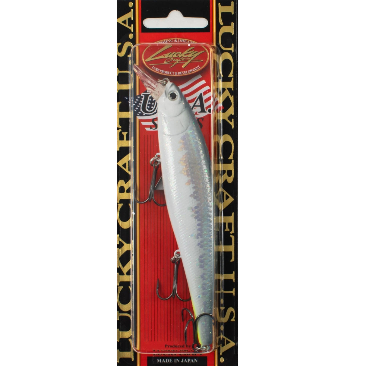 Lucky Craft U.S.A. Pointer 128 SP White Flash 5"