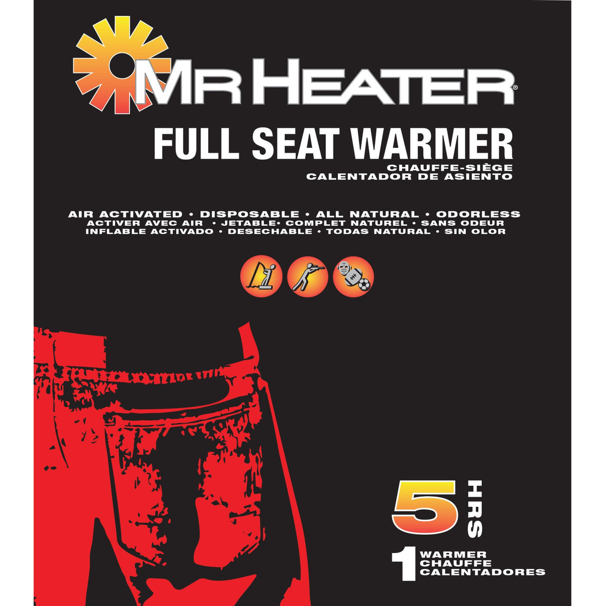 Seat Warmer - 1 per pack
(12 packs x 6 display boxes = case of 72)