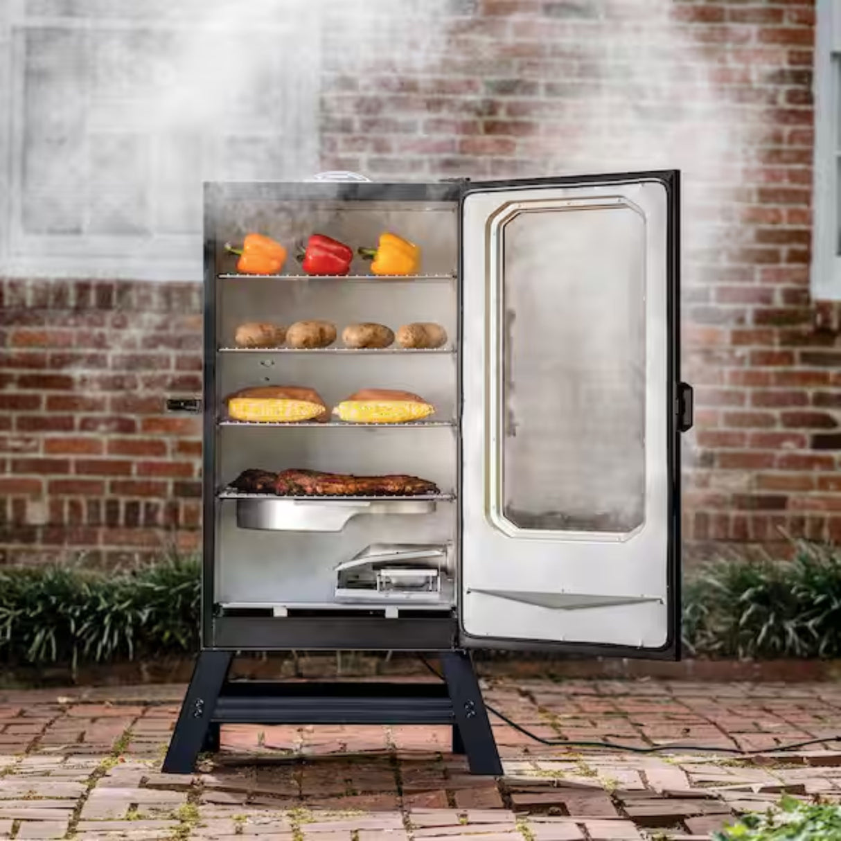 40" Digital Electric Smoker w/Window & Legs