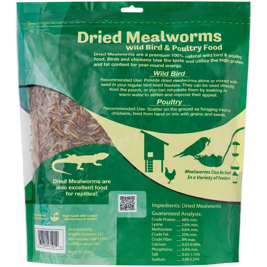 Wildlife Sciences 21oz Mealworm Standup Pouch