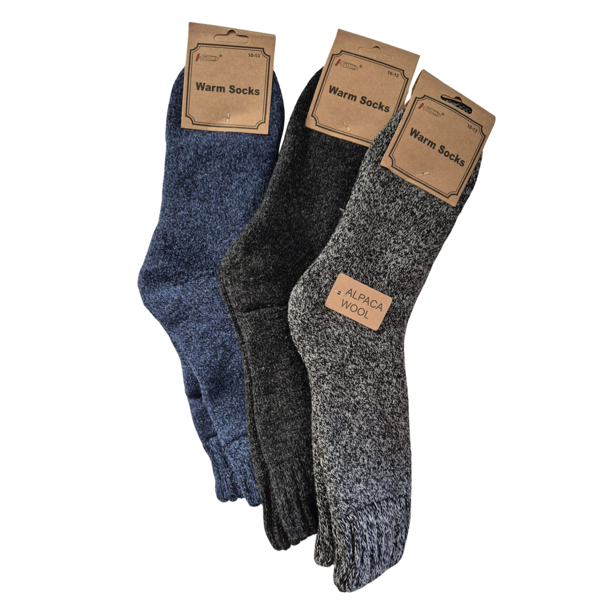 HD Nature Alpaca Men's Socks 3pk Assorted