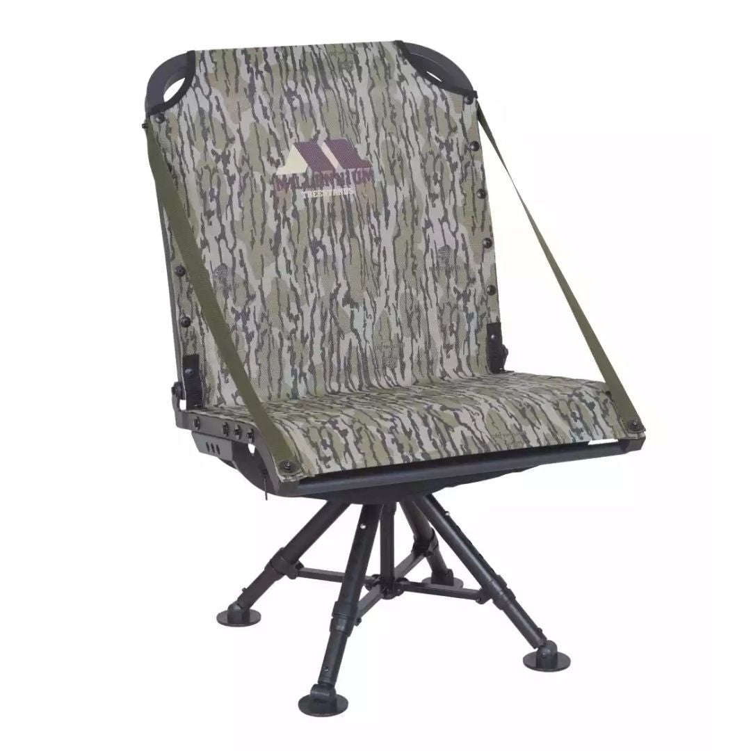 Millennium G450 Ground Blind Chair - 4 Leg  - Bottomland Camo