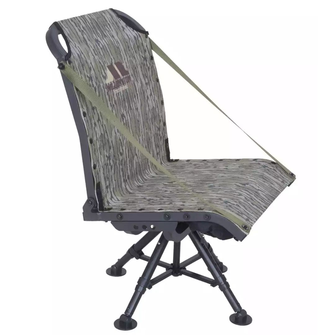 Millennium G450 Ground Blind Chair - 4 Leg  - Bottomland Camo