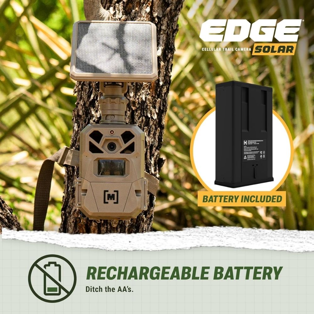 Moultrie Edge Solar Cellular Trail Camera - Integrated Solar, 40MP