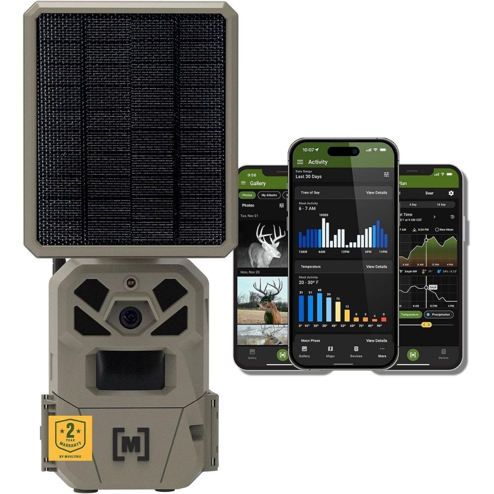 Moultrie Edge Solar Cellular Trail Camera - Integrated Solar, 40MP
