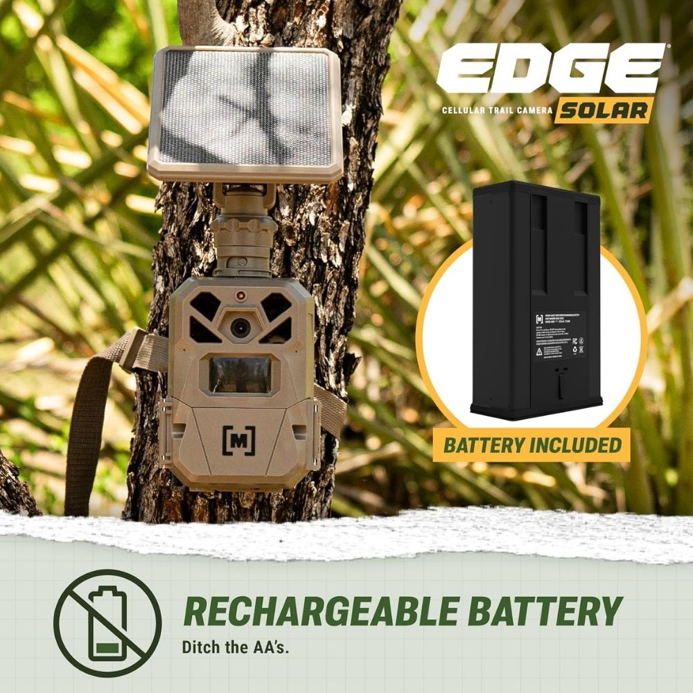 Moultrie Edge Solar Cellular Trail Camera - Integrated Solar, 40MP