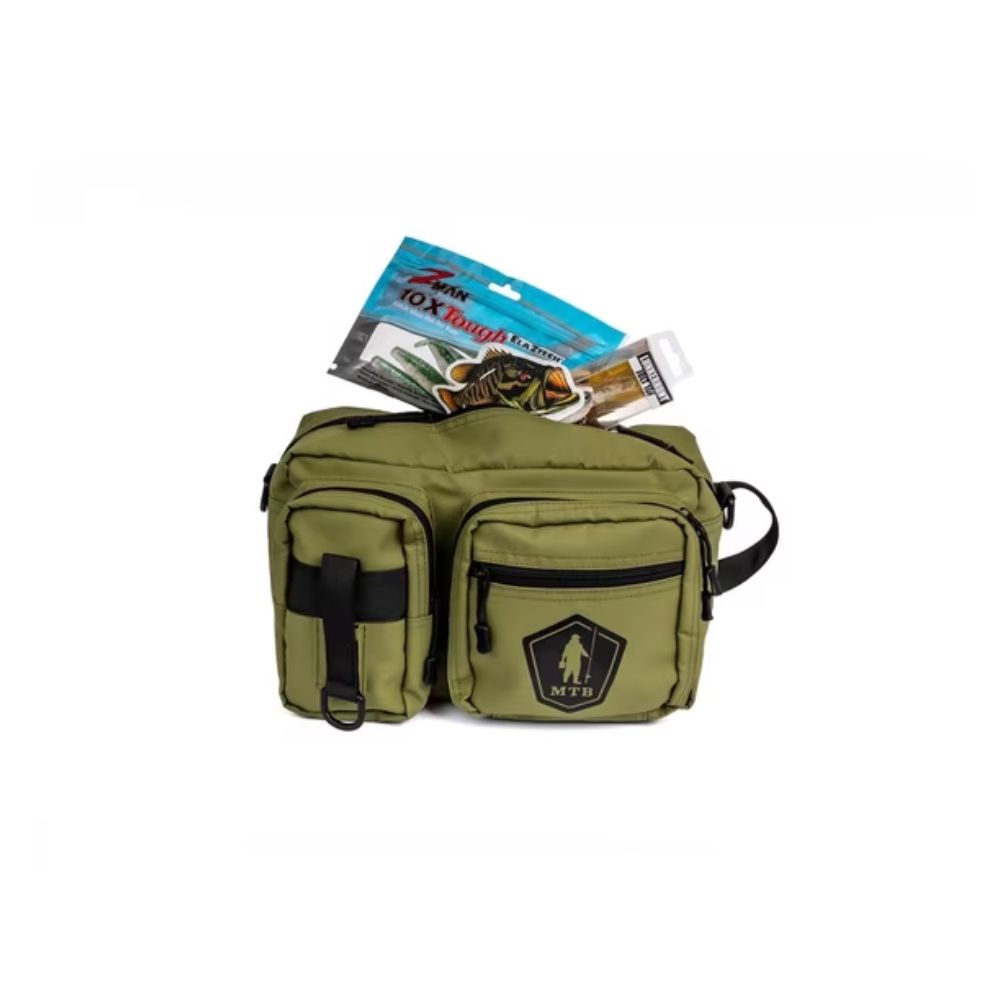 Mystery Tackle Box Pond Prowler Sling Fishing Lure Kit Green