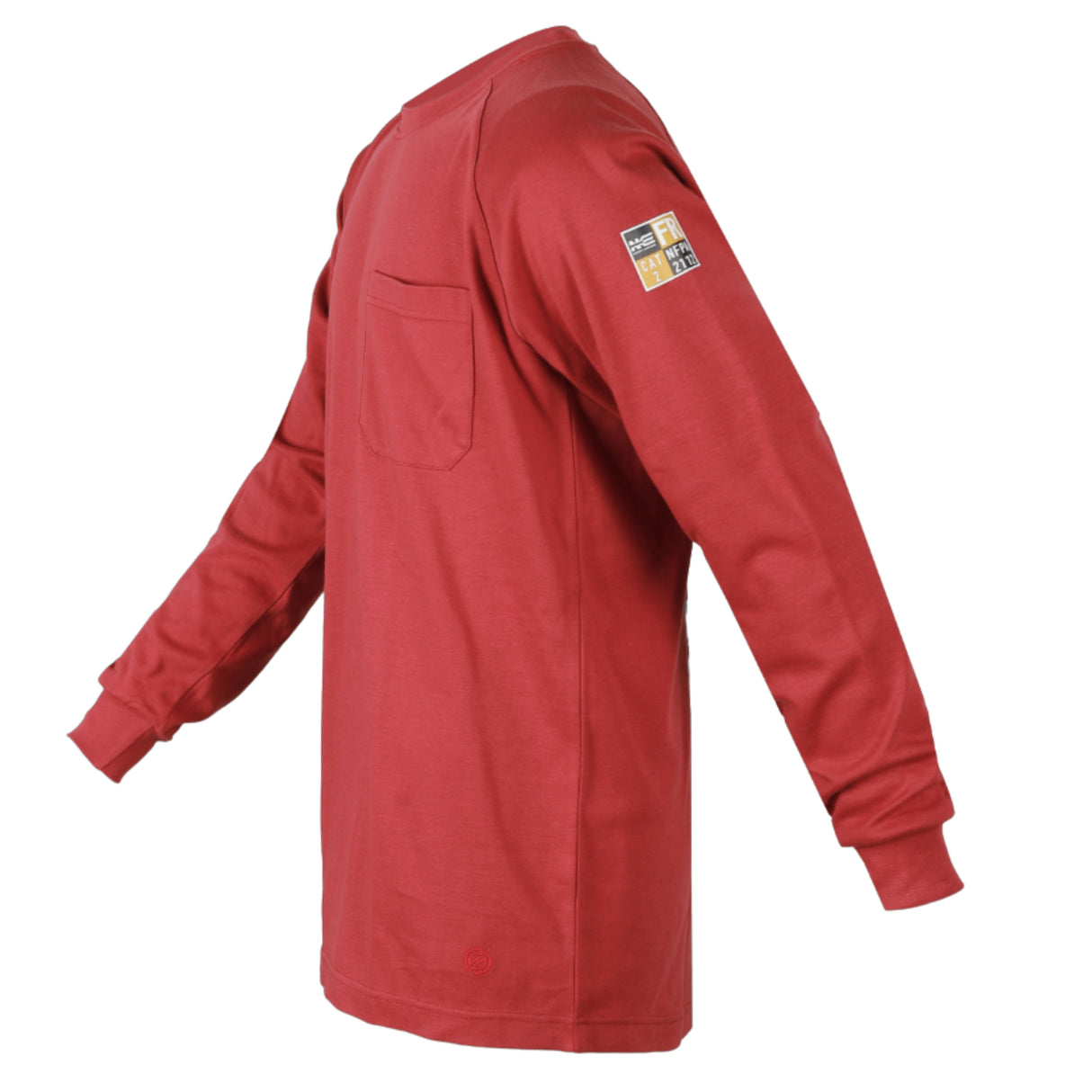 NKE FR Skull Graphic L/S Tee Burgundy